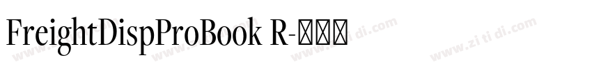 FreightDispProBook R字体转换
